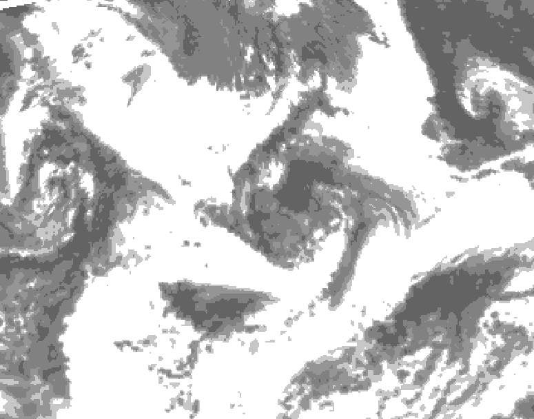 GDPS total cloud 006 hour forecast chart for Canada based on 2026/07/07 1200Z data