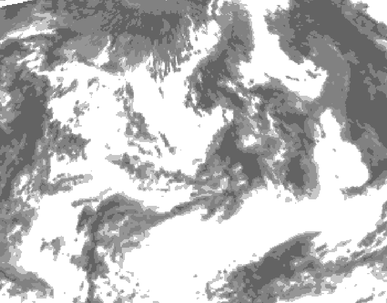GDPS total cloud 150 hour forecast chart for Canada based on 2026/07/07 1200Z data