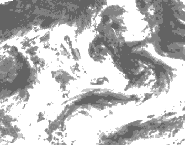 GDPS total cloud 174 hour forecast chart for Canada based on 2026/07/07 1200Z data