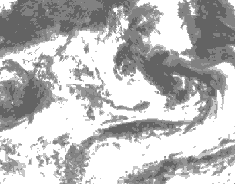 GDPS total cloud 180 hour forecast chart for Canada based on 2026/07/07 1200Z data