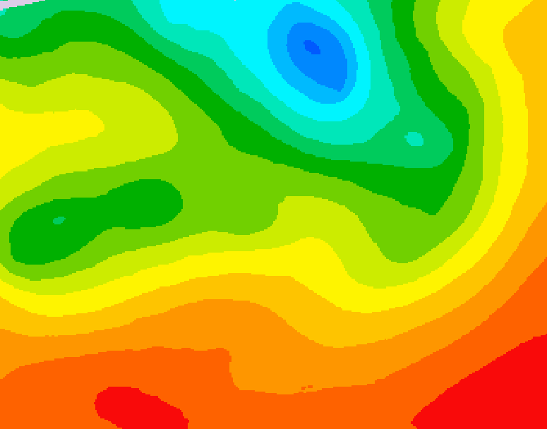 GDPS 500 millibar geopotential height 072 hour forecast chart for Canada based on 2026/07/08 0000Z data