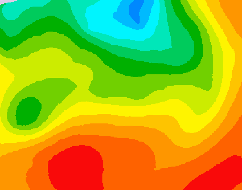 GDPS 500 millibar geopotential height 096 hour forecast chart for Canada based on 2026/07/08 0000Z data