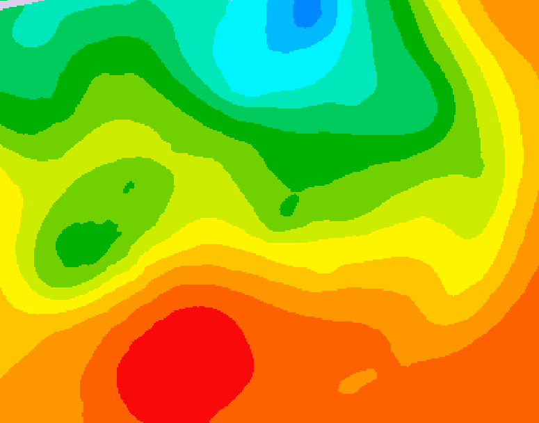 GDPS 500 millibar geopotential height 108 hour forecast chart for Canada based on 2026/07/08 0000Z data