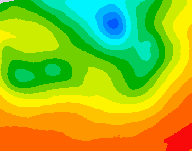 GDPS 500 millibar geopotential height 048 hour forecast chart for Canada based on 2026/07/08 1200Z data