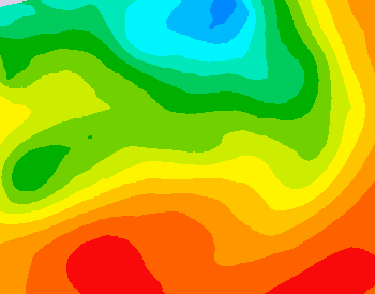 GDPS 500 millibar geopotential height 078 hour forecast chart for Canada based on 2026/07/08 1200Z data