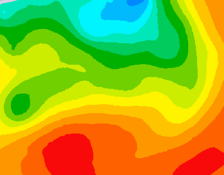 GDPS 500 millibar geopotential height 084 hour forecast chart for Canada based on 2026/07/08 1200Z data