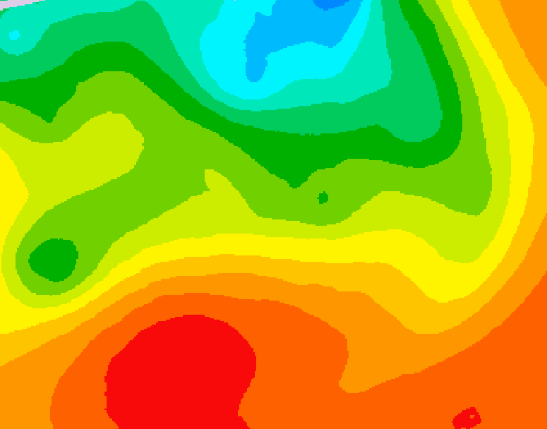 GDPS 500 millibar geopotential height 090 hour forecast chart for Canada based on 2026/07/08 1200Z data
