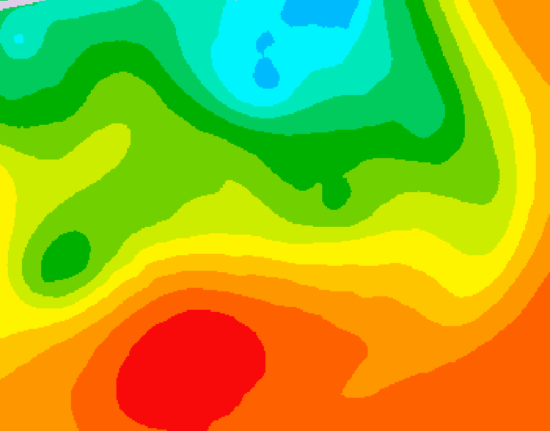 GDPS 500 millibar geopotential height 096 hour forecast chart for Canada based on 2026/07/08 1200Z data