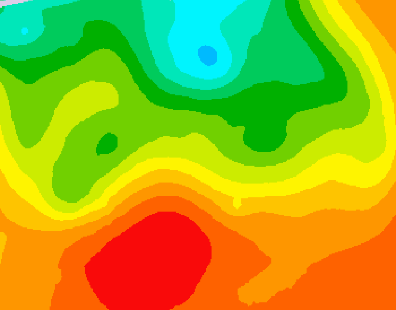 GDPS 500 millibar geopotential height 114 hour forecast chart for Canada based on 2026/07/08 1200Z data