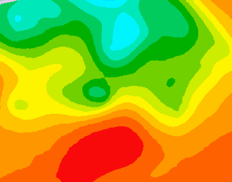 GDPS 500 millibar geopotential height 138 hour forecast chart for Canada based on 2026/07/08 1200Z data
