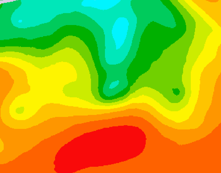GDPS 500 millibar geopotential height 150 hour forecast chart for Canada based on 2026/07/08 1200Z data