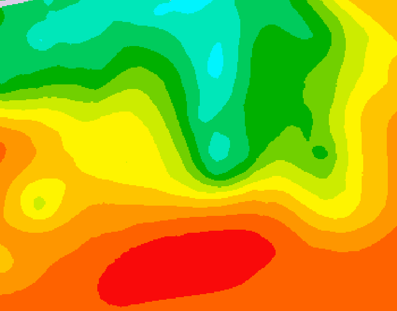 GDPS 500 millibar geopotential height 156 hour forecast chart for Canada based on 2026/07/08 1200Z data