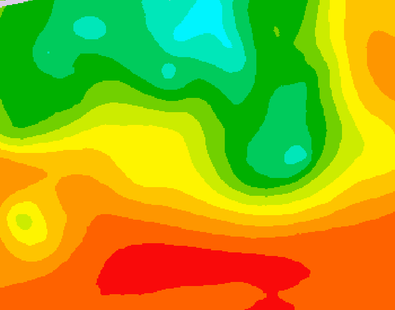 GDPS 500 millibar geopotential height 186 hour forecast chart for Canada based on 2026/07/08 1200Z data