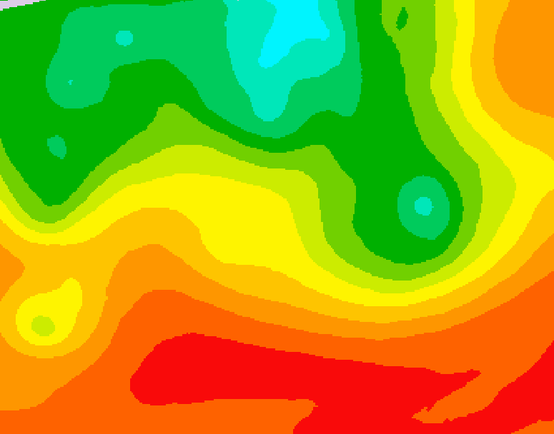 GDPS 500 millibar geopotential height 198 hour forecast chart for Canada based on 2026/07/08 1200Z data
