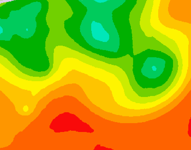GDPS 500 millibar geopotential height 222 hour forecast chart for Canada based on 2026/07/08 1200Z data