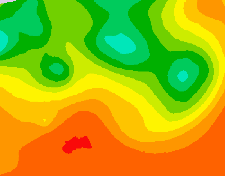 GDPS 500 millibar geopotential height 234 hour forecast chart for Canada based on 2026/07/08 1200Z data