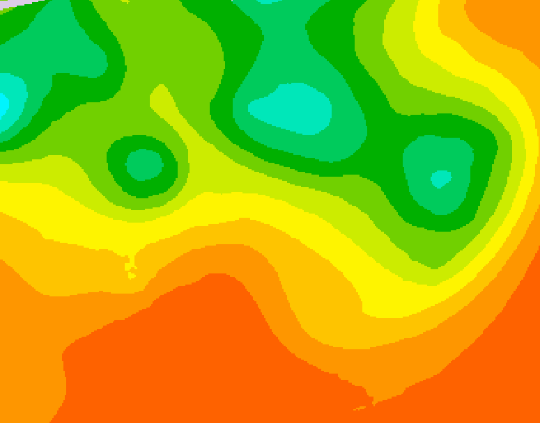 GDPS 500 millibar geopotential height 240 hour forecast chart for Canada based on 2026/07/08 1200Z data