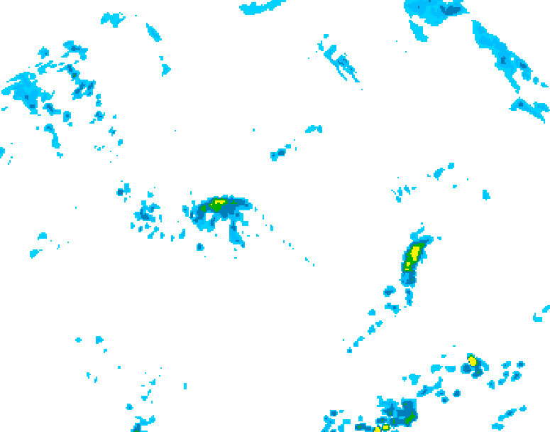 GDPS precipitation 132 hour forecast chart for Canada based on 2026/07/08 1200Z data