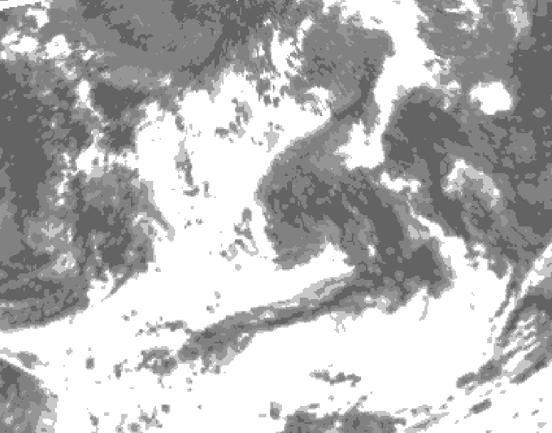 GDPS total cloud 180 hour forecast chart for Canada based on 2026/07/08 0000Z data