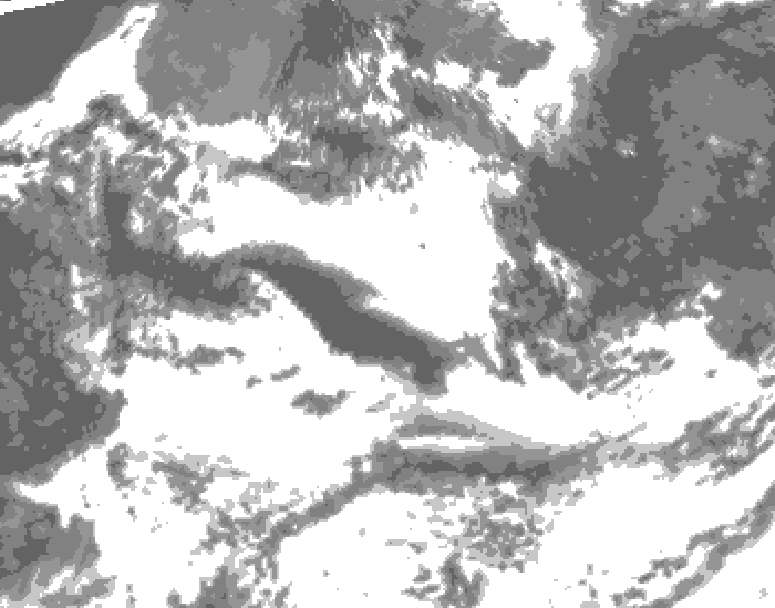 GDPS total cloud 234 hour forecast chart for Canada based on 2026/07/08 0000Z data