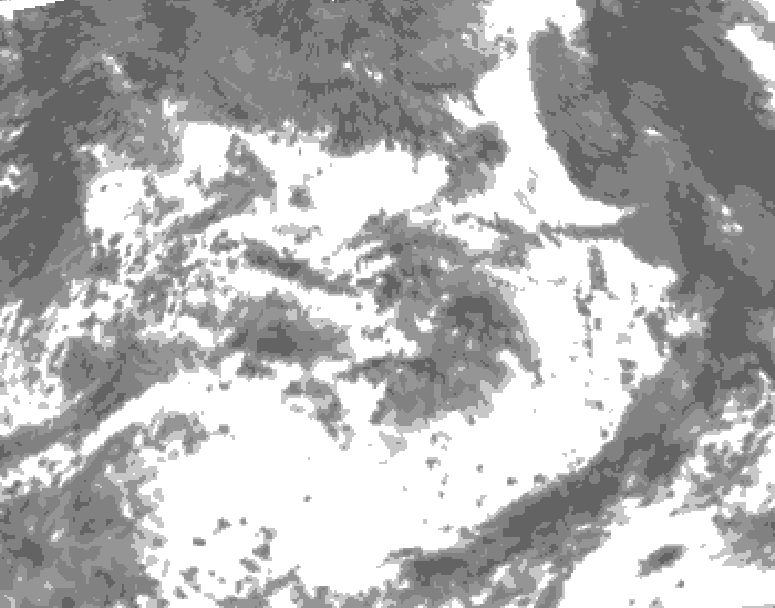 GDPS total cloud 084 hour forecast chart for Canada based on 2026/07/08 1200Z data