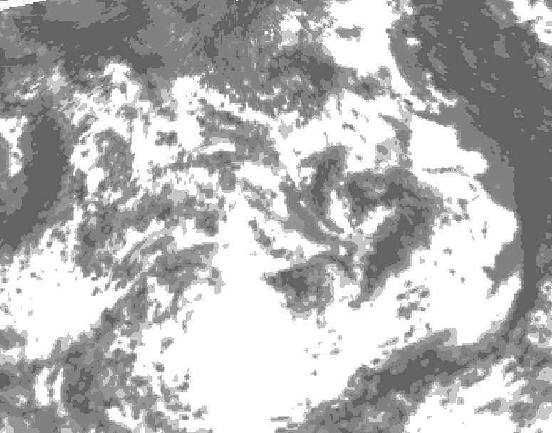 GDPS total cloud 108 hour forecast chart for Canada based on 2026/07/08 1200Z data