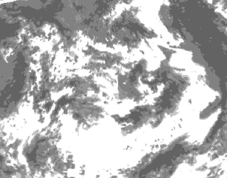 GDPS total cloud 114 hour forecast chart for Canada based on 2026/07/08 1200Z data