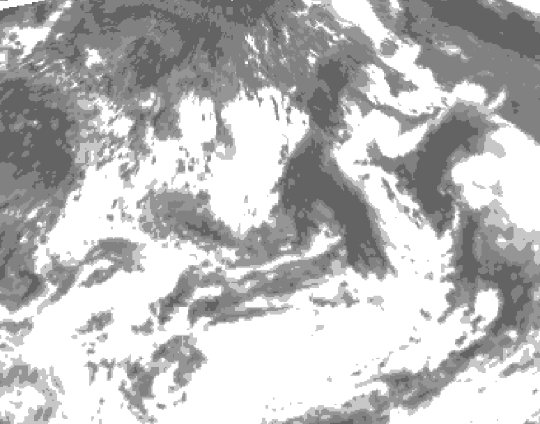 GDPS total cloud 156 hour forecast chart for Canada based on 2026/07/08 1200Z data