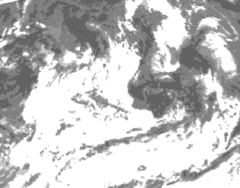 GDPS total cloud 174 hour forecast chart for Canada based on 2026/07/08 1200Z data