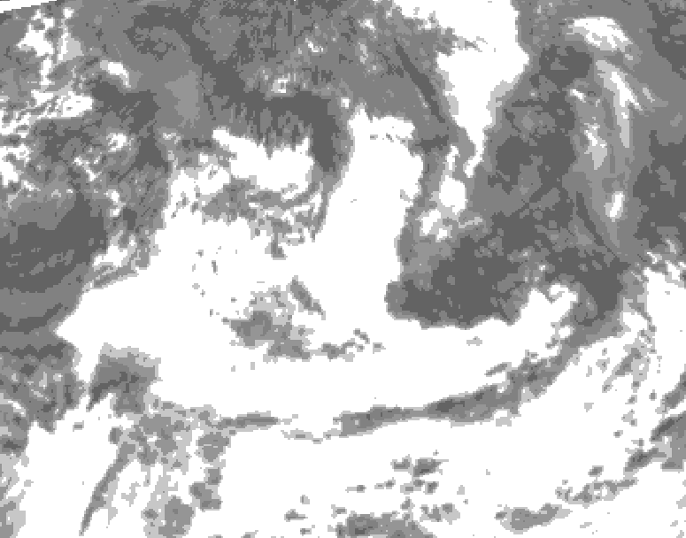 GDPS total cloud 186 hour forecast chart for Canada based on 2026/07/08 1200Z data