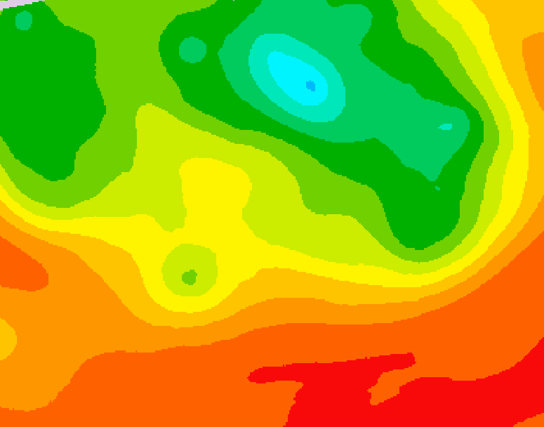 GDPS 500 millibar geopotential height 192 hour forecast chart for Canada based on 2026/07/09 0000Z data