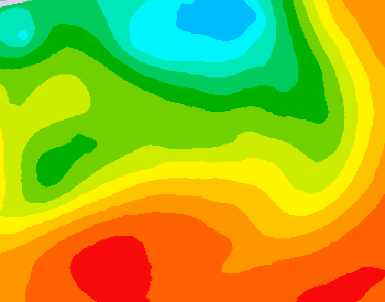 GDPS 500 millibar geopotential height 060 hour forecast chart for Canada based on 2026/07/09 1200Z data