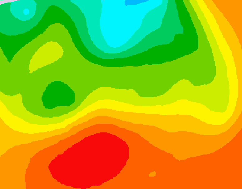 GDPS 500 millibar geopotential height 084 hour forecast chart for Canada based on 2026/07/09 1200Z data