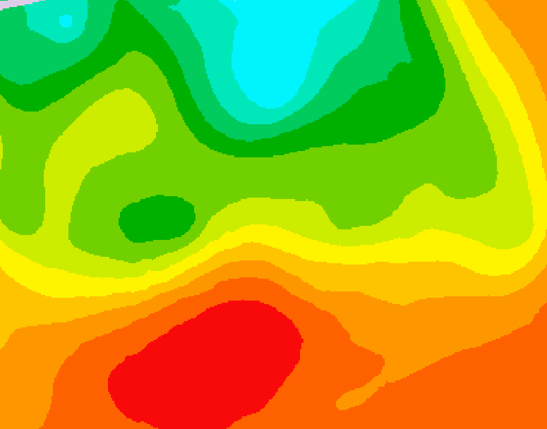 GDPS 500 millibar geopotential height 090 hour forecast chart for Canada based on 2026/07/09 1200Z data