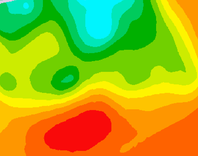 GDPS 500 millibar geopotential height 096 hour forecast chart for Canada based on 2026/07/09 1200Z data