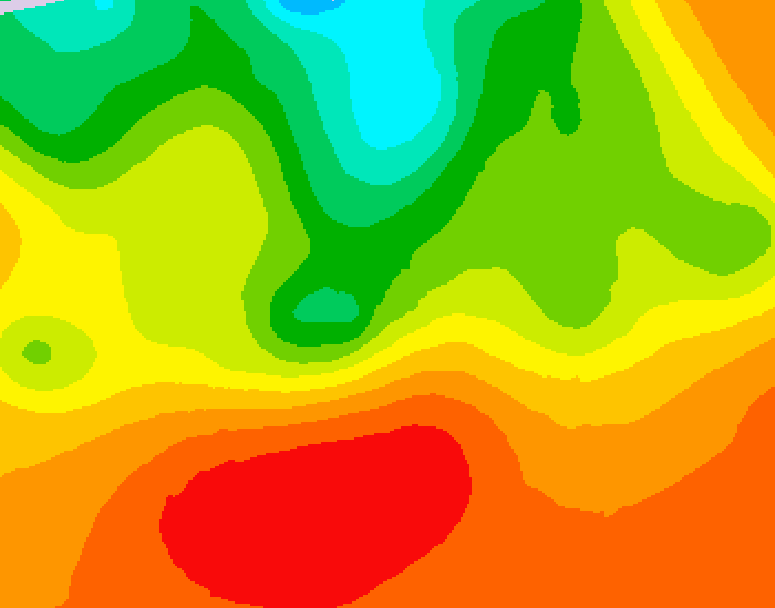 GDPS 500 millibar geopotential height 108 hour forecast chart for Canada based on 2026/07/09 1200Z data