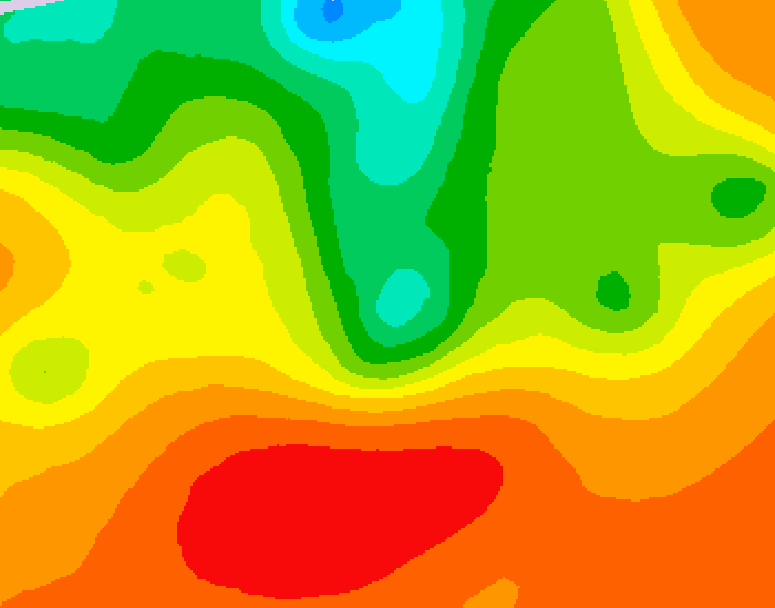 GDPS 500 millibar geopotential height 120 hour forecast chart for Canada based on 2026/07/09 1200Z data