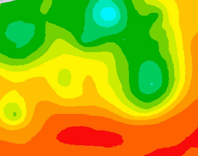 GDPS 500 millibar geopotential height 174 hour forecast chart for Canada based on 2026/07/09 1200Z data
