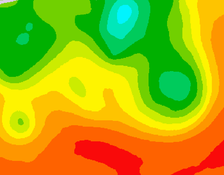 GDPS 500 millibar geopotential height 186 hour forecast chart for Canada based on 2026/07/09 1200Z data