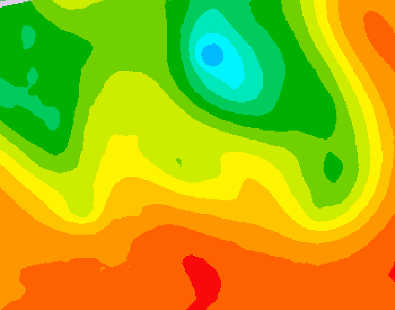 GDPS 500 millibar geopotential height 216 hour forecast chart for Canada based on 2026/07/09 1200Z data