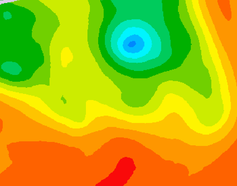 GDPS 500 millibar geopotential height 234 hour forecast chart for Canada based on 2026/07/09 1200Z data