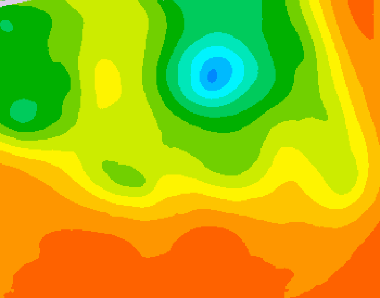 GDPS 500 millibar geopotential height 240 hour forecast chart for Canada based on 2026/07/09 1200Z data