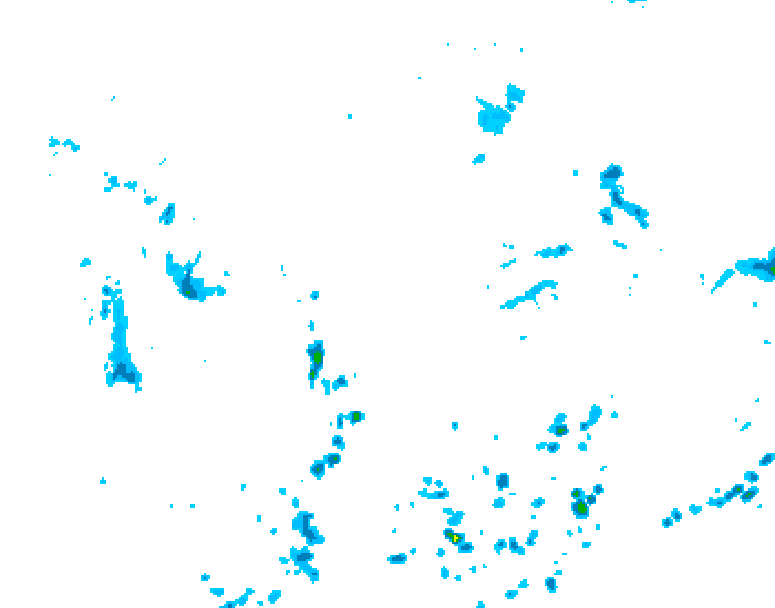 GDPS precipitation 012 hour forecast chart for Canada based on 2026/07/09 1200Z data