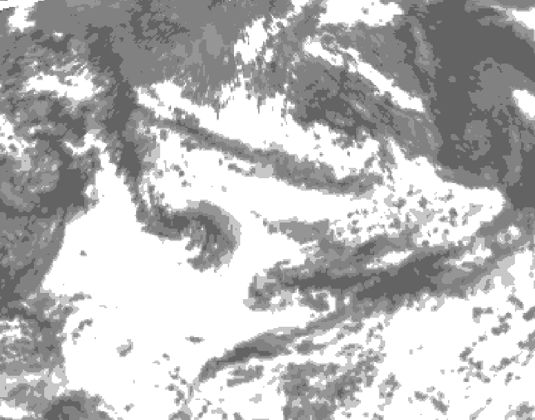 GDPS total cloud 234 hour forecast chart for Canada based on 2026/07/09 0000Z data