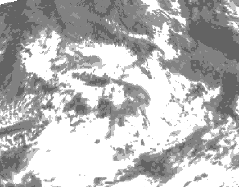 GDPS total cloud 054 hour forecast chart for Canada based on 2026/07/09 1200Z data