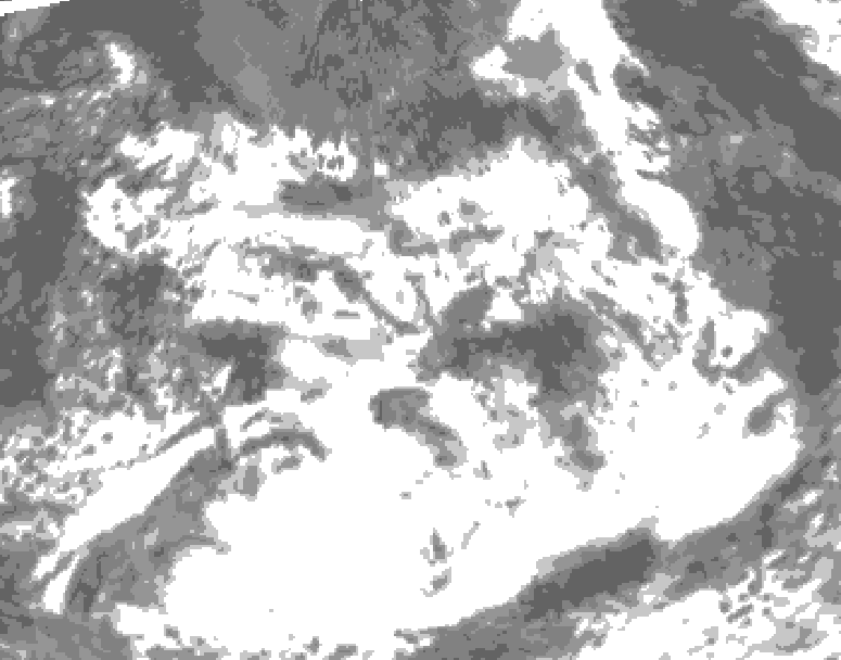 GDPS total cloud 078 hour forecast chart for Canada based on 2026/07/09 1200Z data