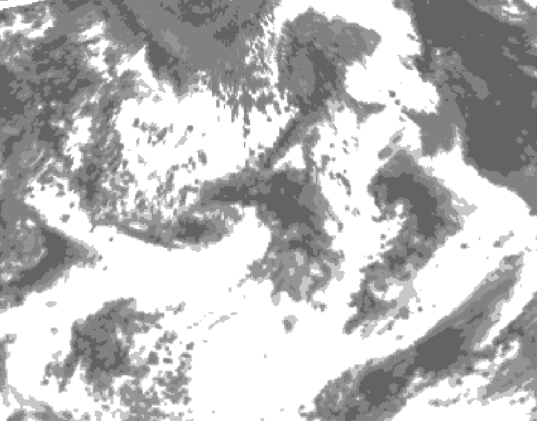 GDPS total cloud 108 hour forecast chart for Canada based on 2026/07/09 1200Z data