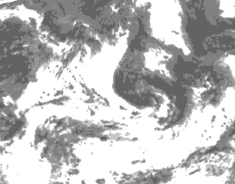GDPS total cloud 138 hour forecast chart for Canada based on 2026/07/09 1200Z data