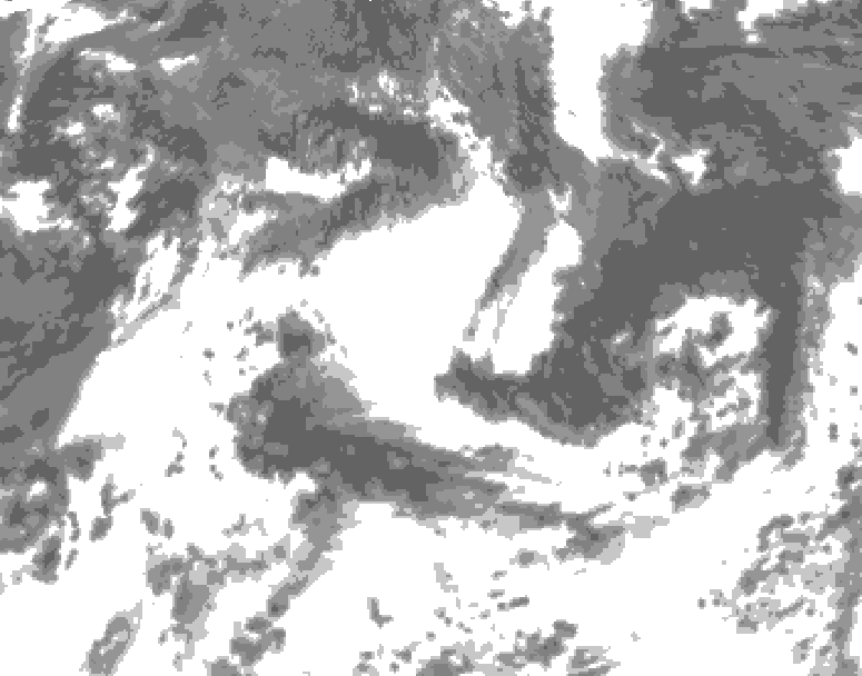 GDPS total cloud 162 hour forecast chart for Canada based on 2026/07/09 1200Z data