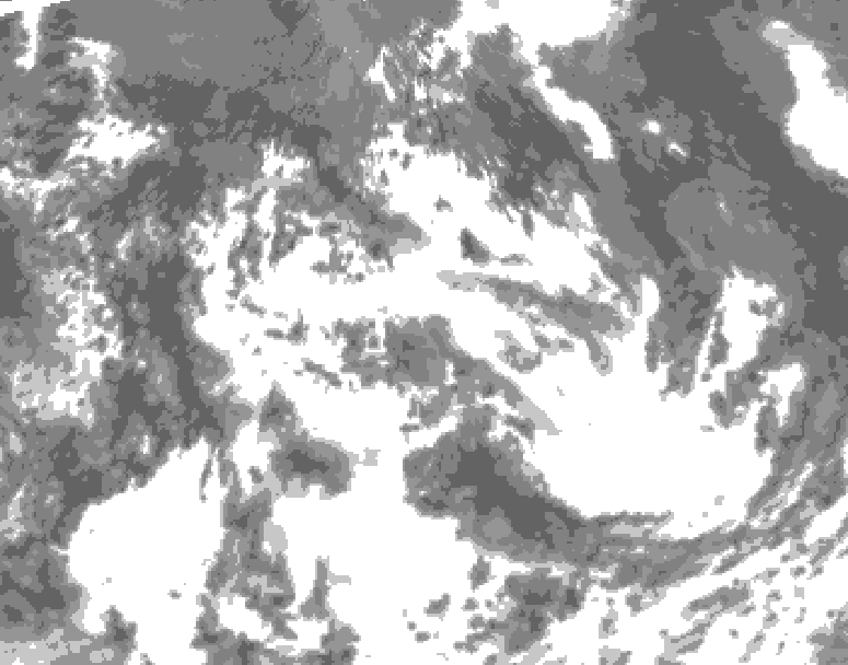 GDPS total cloud 216 hour forecast chart for Canada based on 2026/07/09 1200Z data
